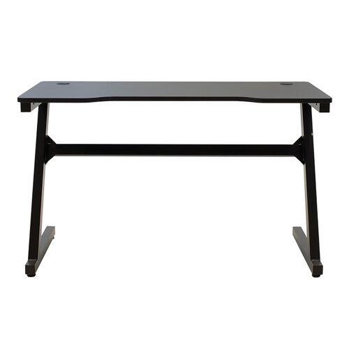 Computer desk Quinn pakoworld metal-MDF in black color 120x60x72cm