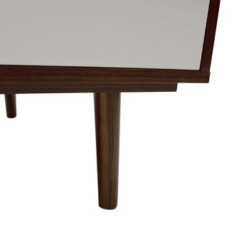Table basse Nastia pakoworld en noyer foncé - coloris blanc 90x55x45cm 4