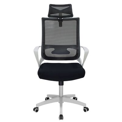Gerente de silla de oficina Batman pakoworld mesh black mesh - marco blanco
