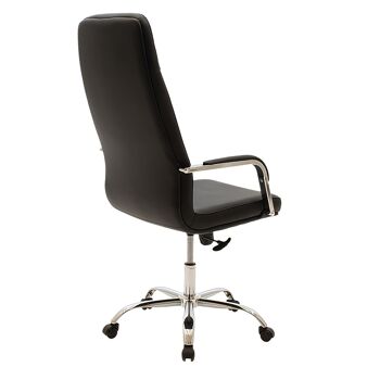 Chaise de bureau Manager Paolo pakoworld pu noir 3