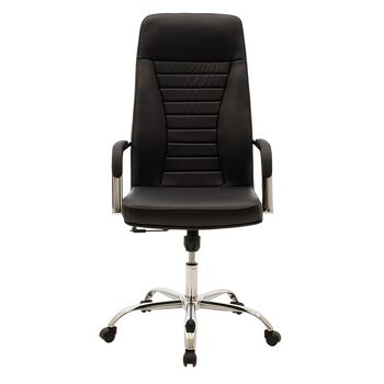 Chaise de bureau Manager Paolo pakoworld pu noir 1