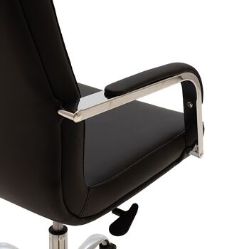 Chaise de bureau Manager Paolo pakoworld pu noir 4