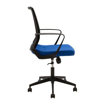 Cage pakoworld chaise de bureau en résille noir-bleu 2