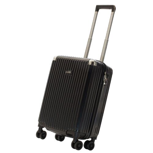 Venezia pakoworld hand luggage with 4 wheels hard ABS black 36,5x25x57,5cm