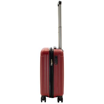 Lido pakoworld bagage à main avec 4 roues ABS dur rouge 35x23x56cm 3