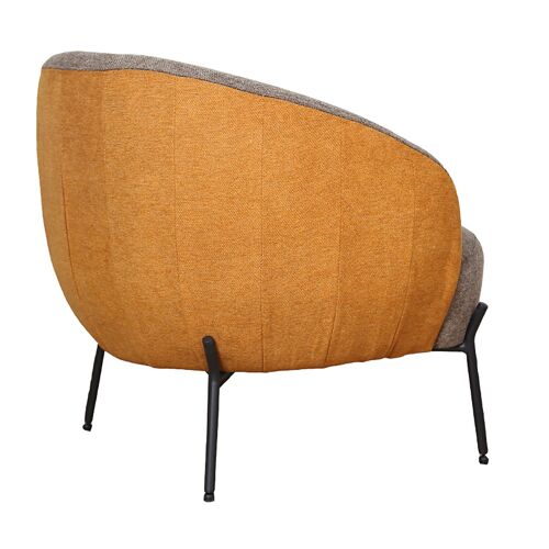 Frans pakoworld armchair with fabric in brick-brown color 68x65,5x66cm