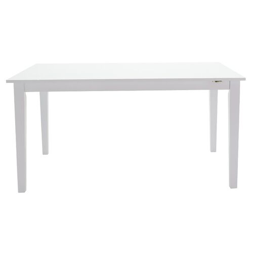 Peak pakoworld table expandable wood-MDF white 150(+55)x90x74,5cm