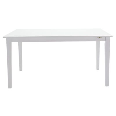 Peak pakoworld Tisch erweiterbar Holz-MDF weiß 150(+55)x90x74,5cm