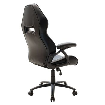 Chaise de bureau seau-gaming Schumacher pakoworld en couleur pu noir 1