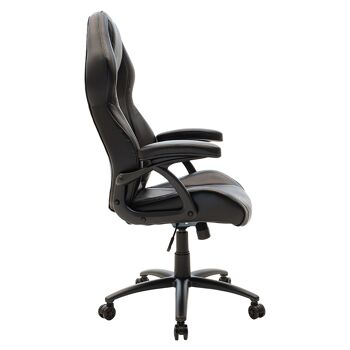 Chaise de bureau seau-gaming Schumacher pakoworld en couleur pu noir 2