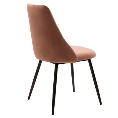 Giselle pakoworld velvet rotten apple-leg chair black