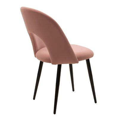 Jonah pakoworld velvet chair pink-black leg