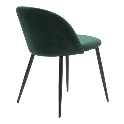 Melodi pakoworld velvet chair dark green-black leg