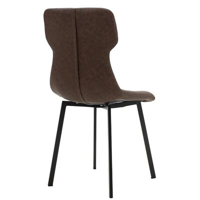 Bodi pakoworld pu antique chair brown-black leg
