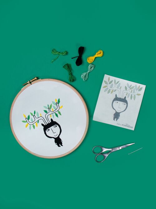 Kit EASY BRODERIE -Csil- Bonhomme Arbre