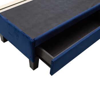 Isabella pakoworld lit double avec velours de couleur bleu foncé 160x200 cm 6