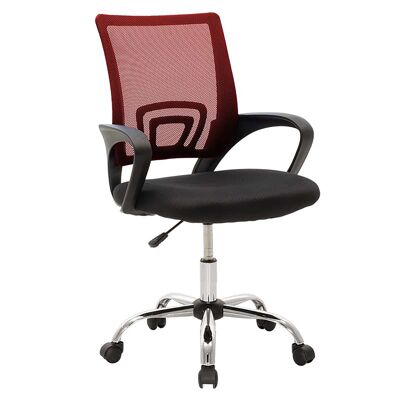 Berto pakoworld office chair fabric mesh black-red