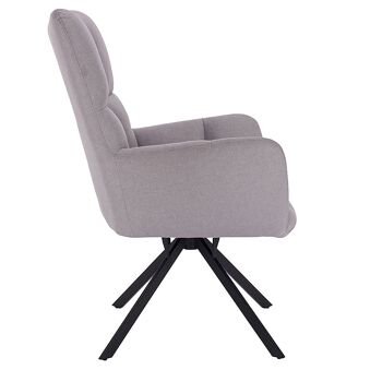 Fauteuil Randy pakoworld avec tissu de couleur grise 67x72x88cm 2