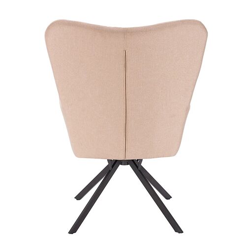 Randy pakoworld armchair with fabric in beige color 67x72x88cm