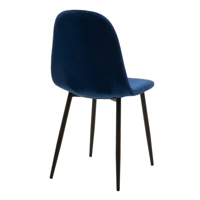 Elsa pakoworld velvet chair blue-legs black
