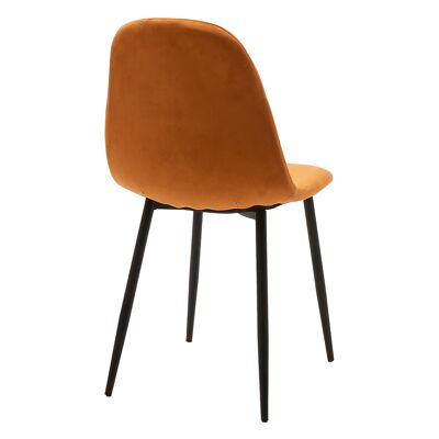 Elsa pakoworld velvet tile chair-legs black