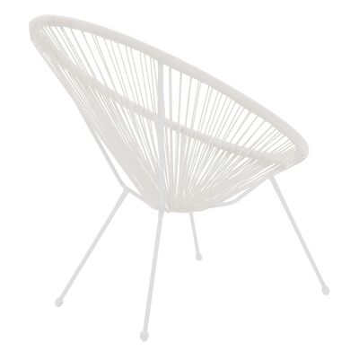 Acapulco Peru pakoworld garden armchair metal-pe in white color