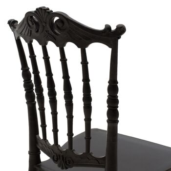 Chaise de restauration Maggy pakoworld PP noir 4