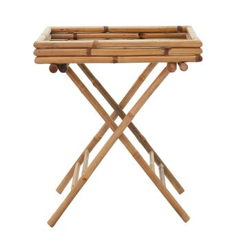 Valens pakoworld table pliante en bambou naturel 63x43x74cm 1
