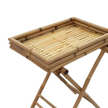 Valens pakoworld table pliante en bambou naturel 63x43x74cm 2