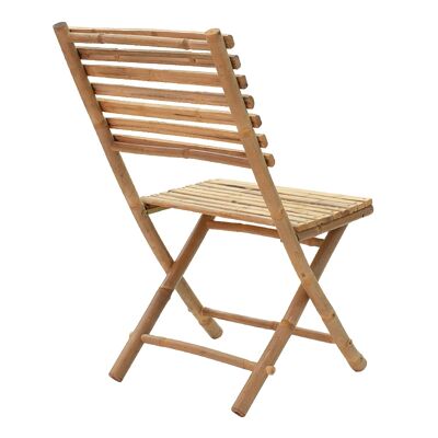 Nixon pakoworld silla de jardín plegable de bambú natural