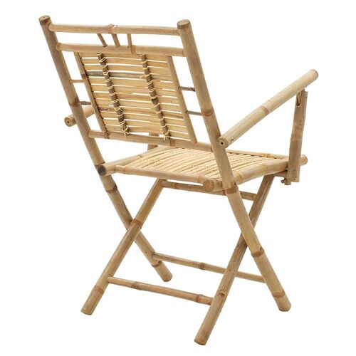 Garden armchair Tyson pakoworld folding bamboo natural