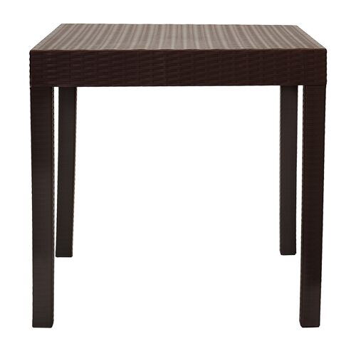 Gabi pakoworld PP table in brown color 80x80x77cm