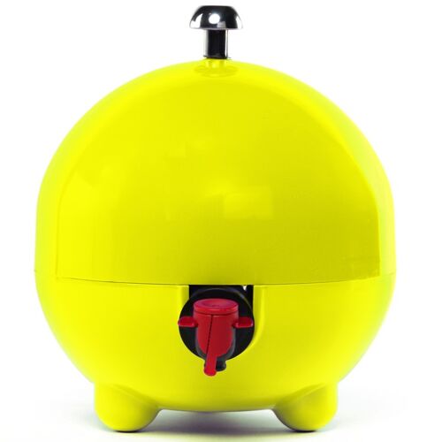 LaBoul Fontaine à boissons Bag-in-Box 3L - Jaune fluo