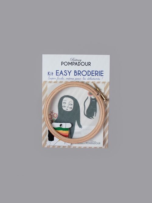 Kit EASY BRODERIE - Aloyse Mendoza - Monstre et chat