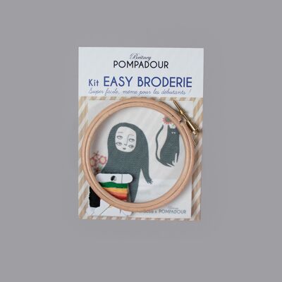 EASY EMBROIDERY Kit - Aloyse Mendoza - Monster and Cat