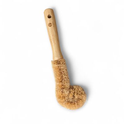 Brosse à bouteille écologique en bambou et noix de coco