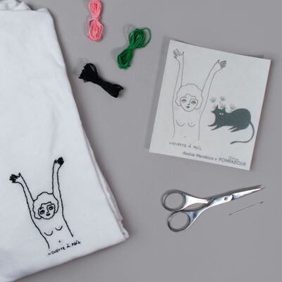 Kit EASY BRODERIE - Aloyse Mendoza - Nenette et chat