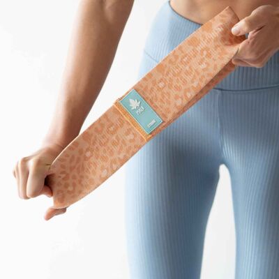 Resistance Band -  Peach Leopard - strong