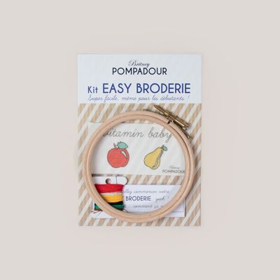Kit EASY BRODERIE - Pomme-poire vitamines
