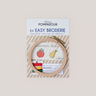 EASY EMBROIDERY Kit - Vitamin Pear Apple