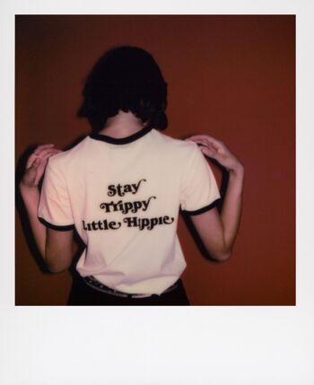 T-SHIRT STAY TRIPPY LITTLE HIPPIE BLANC 5