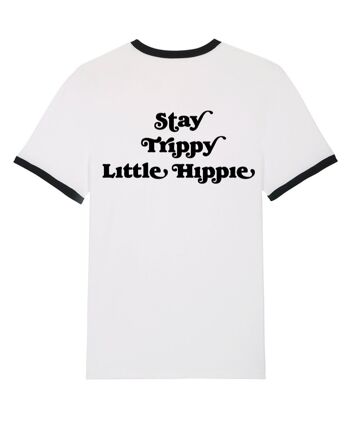 T-SHIRT STAY TRIPPY LITTLE HIPPIE BLANC 3