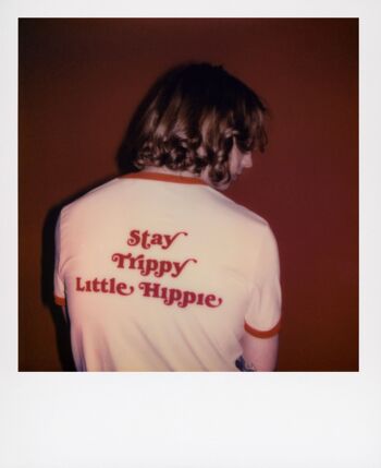 T-SHIRT STAY TRIPPY LITTLE HIPPIE RED RINGER 4