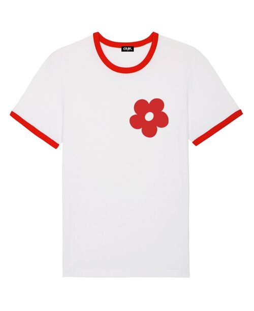 Stay trippy little hippie red ringer tee