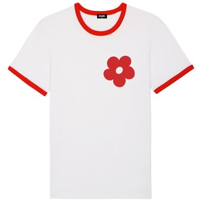 T-SHIRT STAY TRIPPY LITTLE HIPPIE RED RINGER