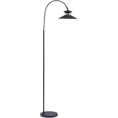 Lampadaire 26426NO Noir - abat jour Metal pieds Metal