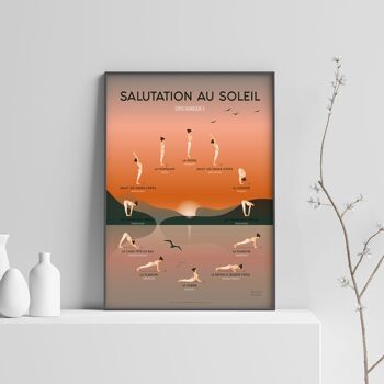 Poster Yoga : Salutation au Soleil 1