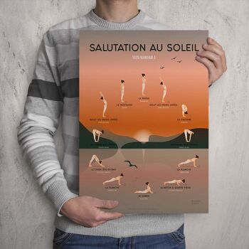 Poster Yoga : Salutation au Soleil 2