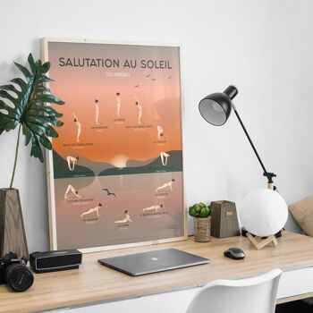 Poster Yoga : Salutation au Soleil 4
