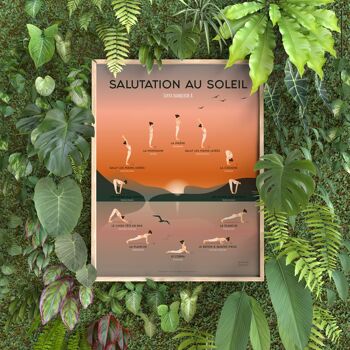 Poster Yoga : Salutation au Soleil 5